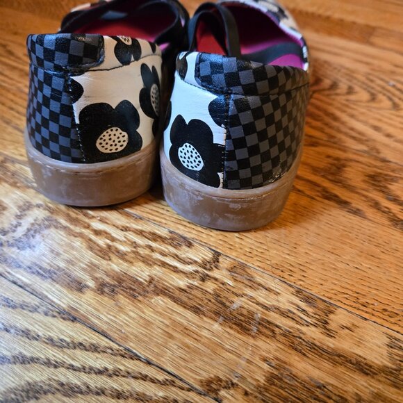 Gudrun Leather Ballet Flats. Size 37. Black, Cream, Pink - Picture 3 of 4